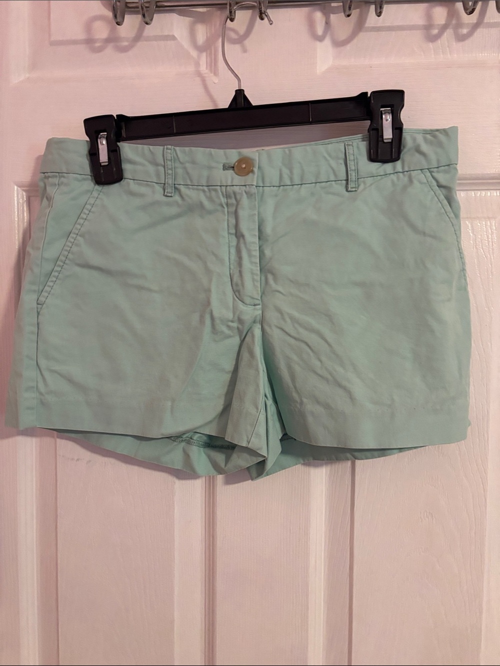 GAP Women's Y2K Mint Green Cotton Blend Shorts